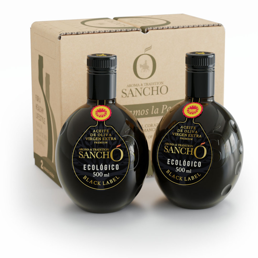 Aceite de Oliva Virgen Extra DOP variedad Picual Ecológica Black Label Cristal