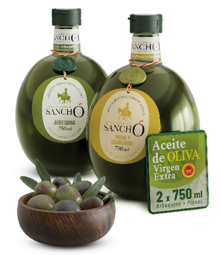 Extra Virgin Olive Oil DOP PET combo: Arbequina + Picual and Cornicabra