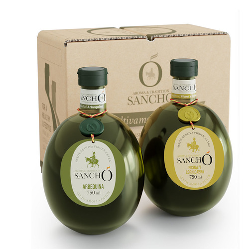 Extra Virgin Olive Oil DOP PET combo: Arbequina + Picual and Cornicabra