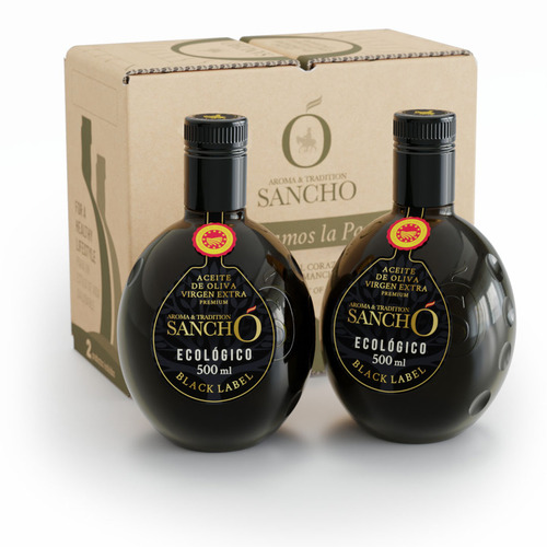 Aceite de Oliva Virgen Extra DOP variedad Picual Ecológica Black Label Cristal